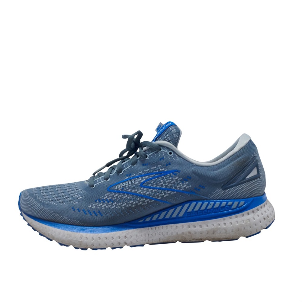 Brooks Glycerin 19, Quarry/Grey/Dark Blue mens road running shoes